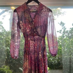 Vintage Lady Carol Petites Floral Dress